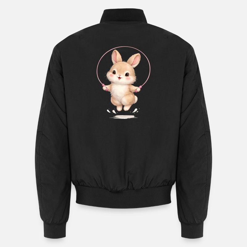 Mignonne corde de saut en forme de lapin Bomber unisexe