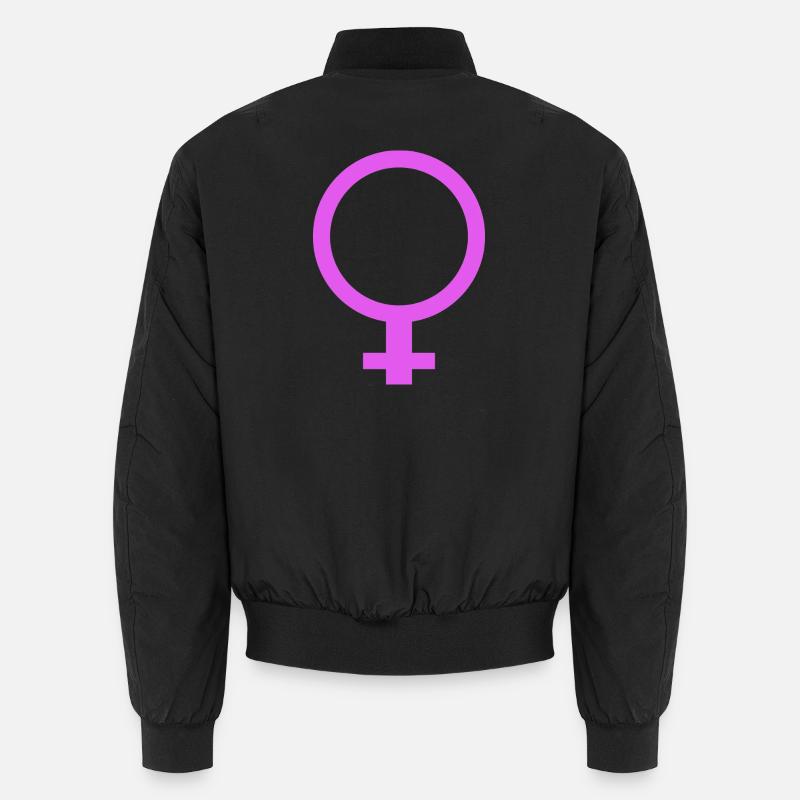 Weibliches Geschlecht - Unisex Bomberjacke - Schwarz