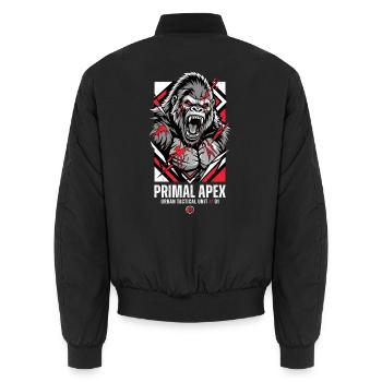 Primal Apex Gorillakraft - Unisex Bomberjacke - Schwarz - Hinten - AI Model Male 185 light (185cm)