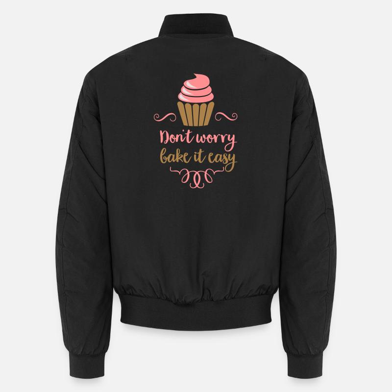 to bake - Unisex Bomber Jacket - black