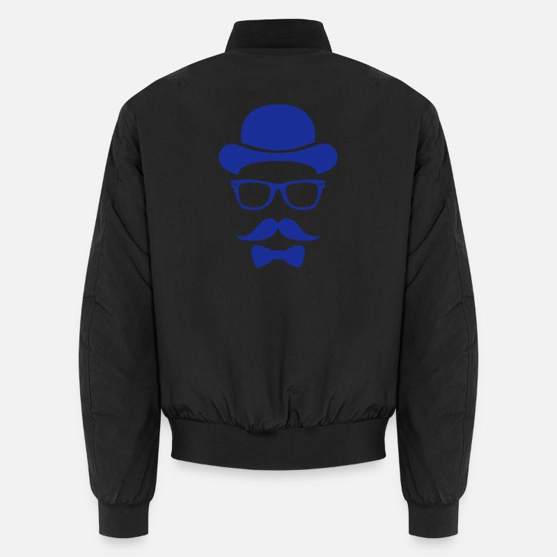 bräutigam hipster junggeselle - Unisex Bomberjacke - Schwarz