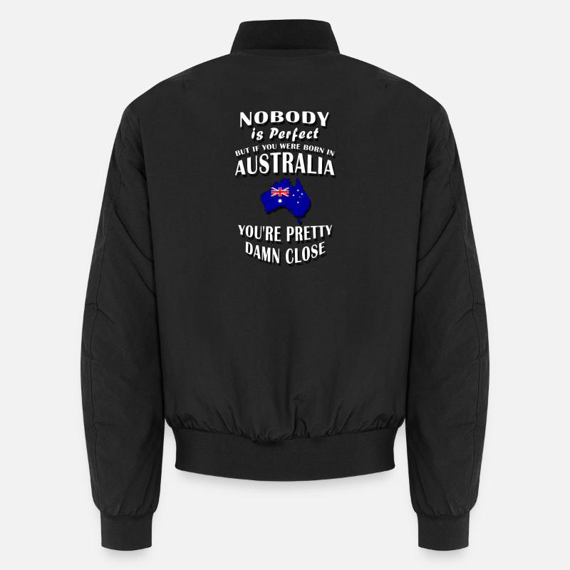 NÉ EN AUSTRALIE / Australie / Commonwealth - Bomber unisexe - noir