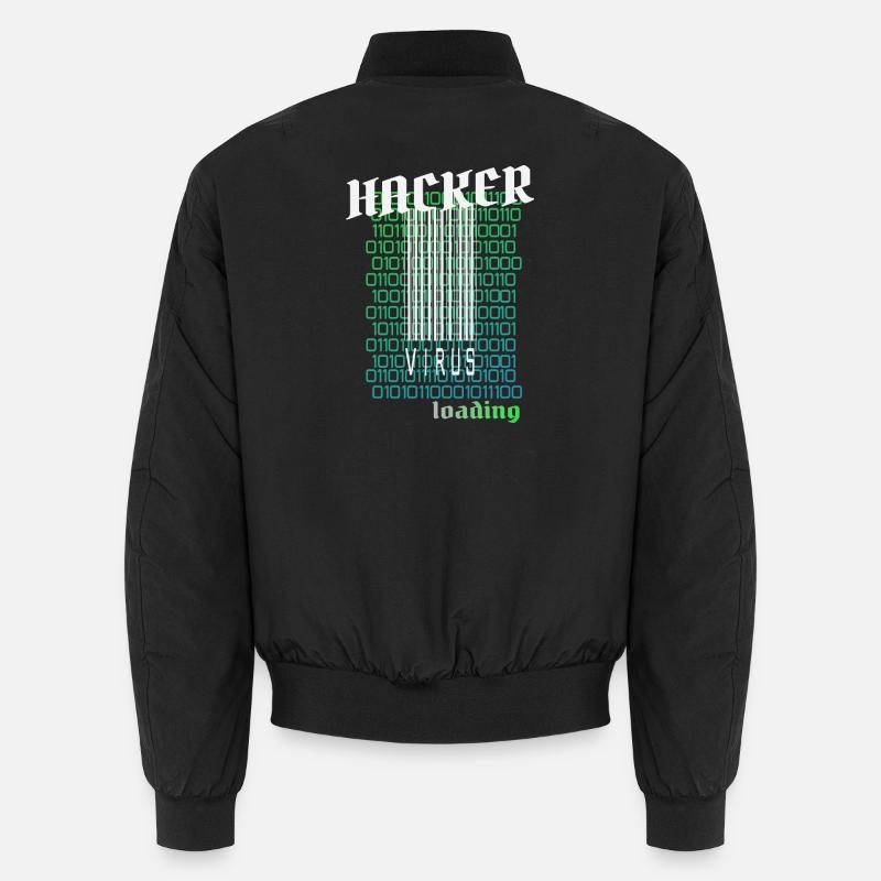 Anonymous, Hacker - Unisex Bomberjacke - Schwarz