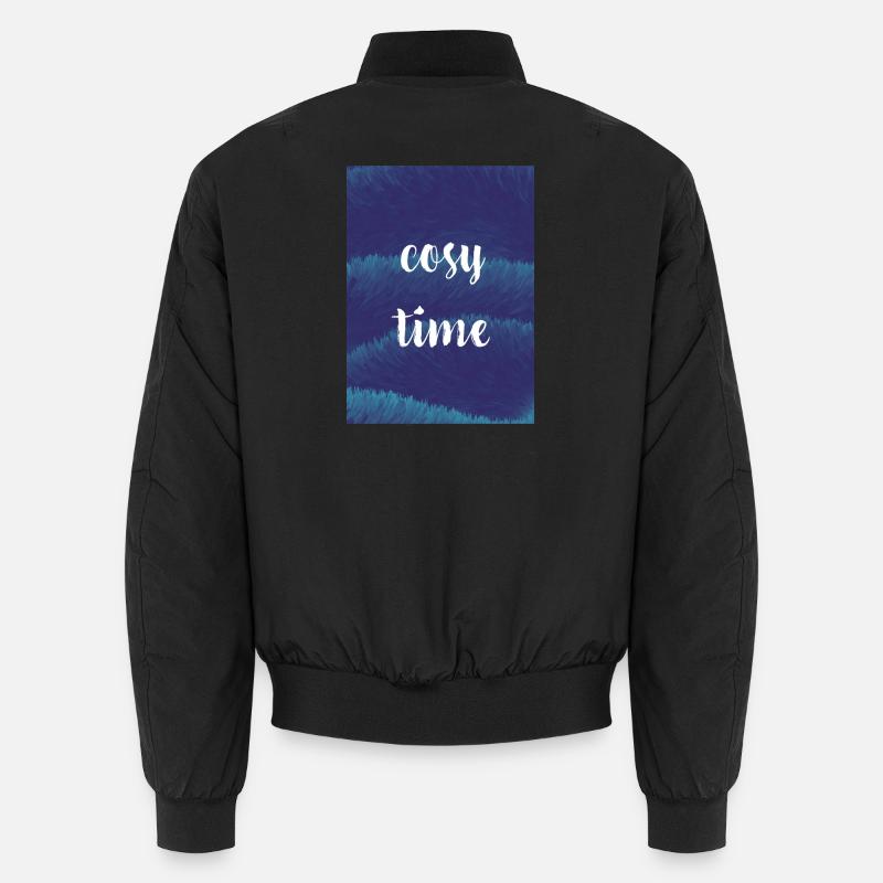 Cozy Night / Time with Plush Texture Unisex Bomber Jacket