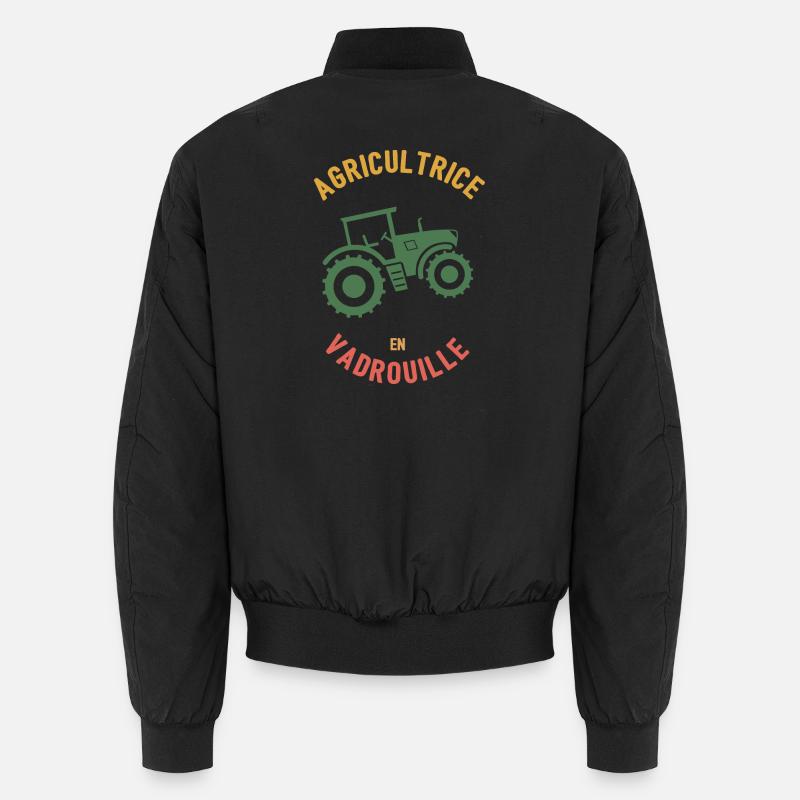 Bauer in Mop - Unisex Bomberjacke - Schwarz