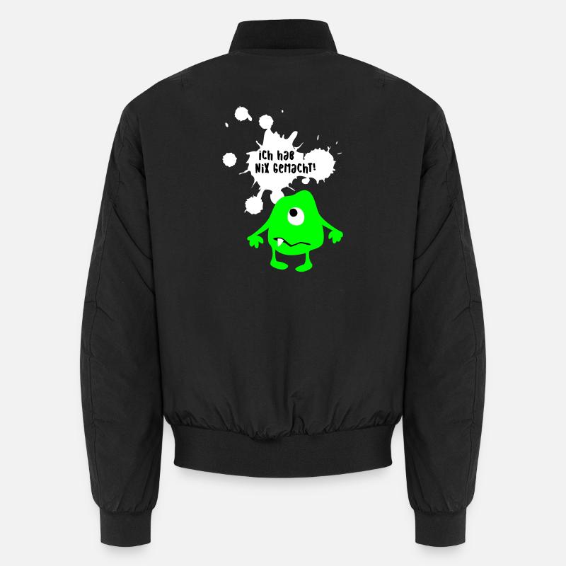 Monsterunschuldig lustige coole Bilder Quotes Fun Unisex Bomberjacke