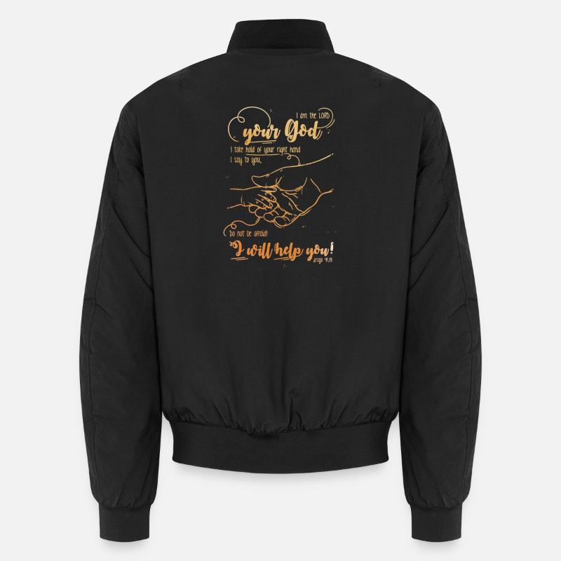 Isaiah Bible Verse I Help You Unisex Bomber Jacket