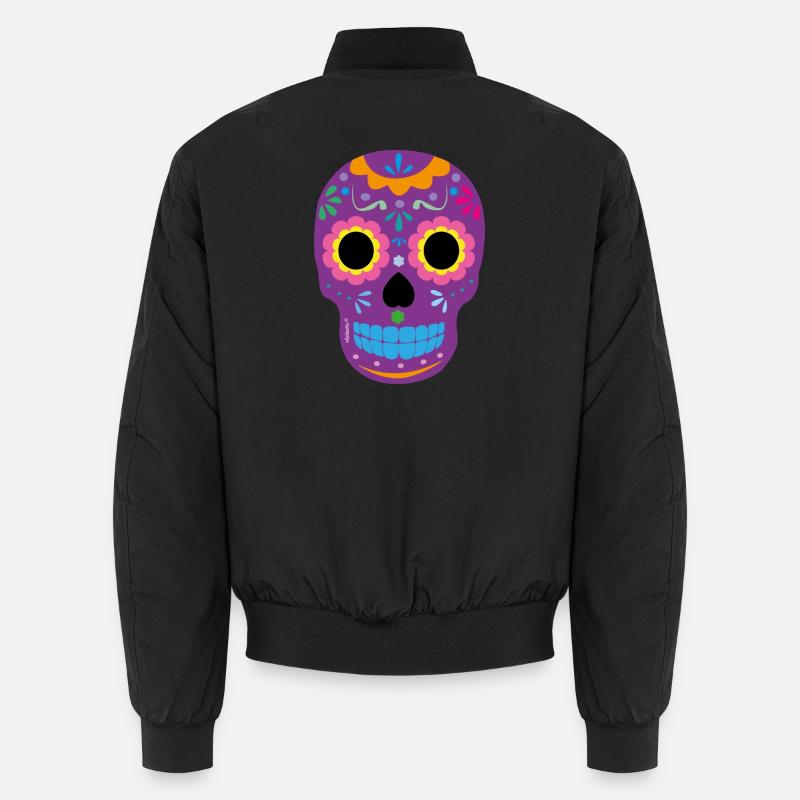 Crâne violet Bomber unisexe