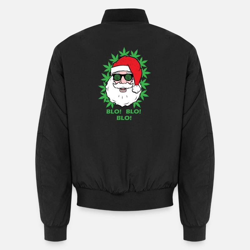 Weihnachtsmann - Blo! Blo! Blo! - Unisex Bomberjacke - Schwarz