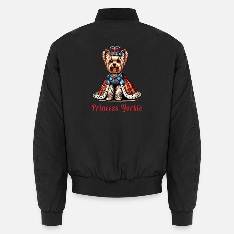 Yorkshire Terrier Princess Unisex Bomber Jacket