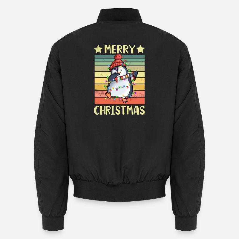 Joyeux Noël Pingouin Bomber unisexe