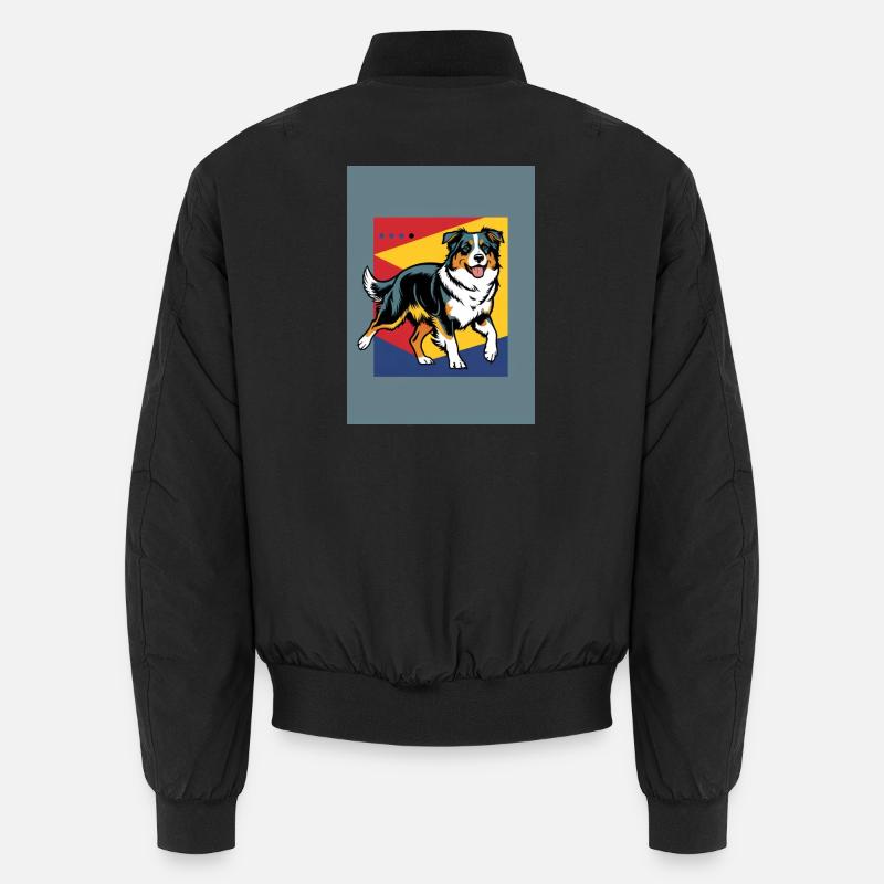Australischer Schäferhund - Unisex Bomberjacke - Schwarz