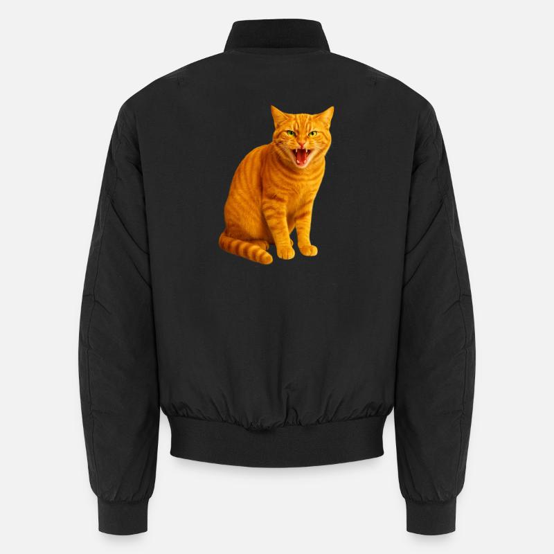 Chat tigré orange sifflant Bomber unisexe
