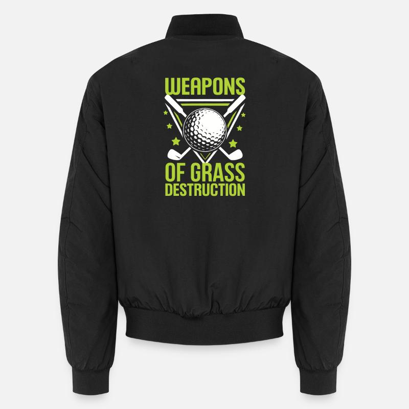 Golf - Waffen der Graszerstörung Unisex Bomberjacke