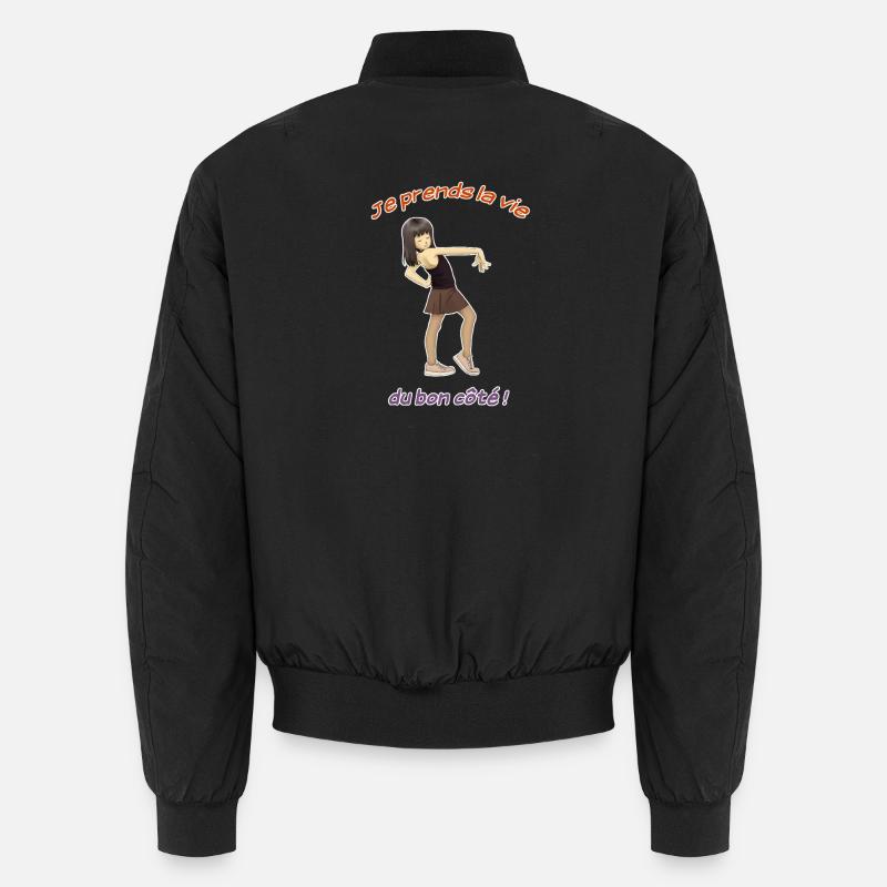 Das Leben auf der positiven Seite Unisex Bomberjacke