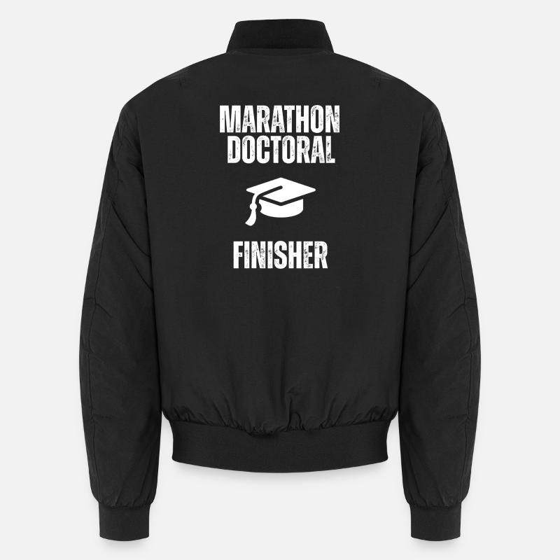 Marathon doctoral Finisher - Unisex Bomber Jacket - black