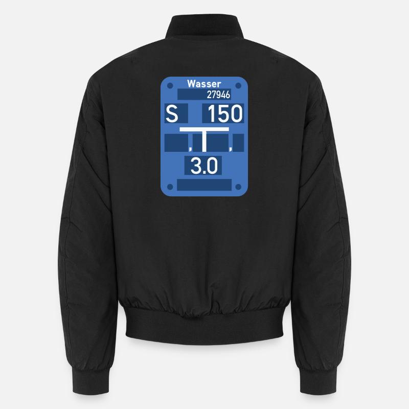 Water Shield - Unisex Bomber Jacket - black