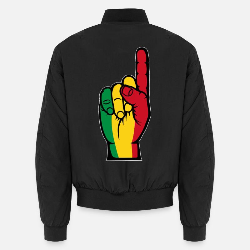 Mali Flagge Nummer 1 - Unisex Bomberjacke - Schwarz