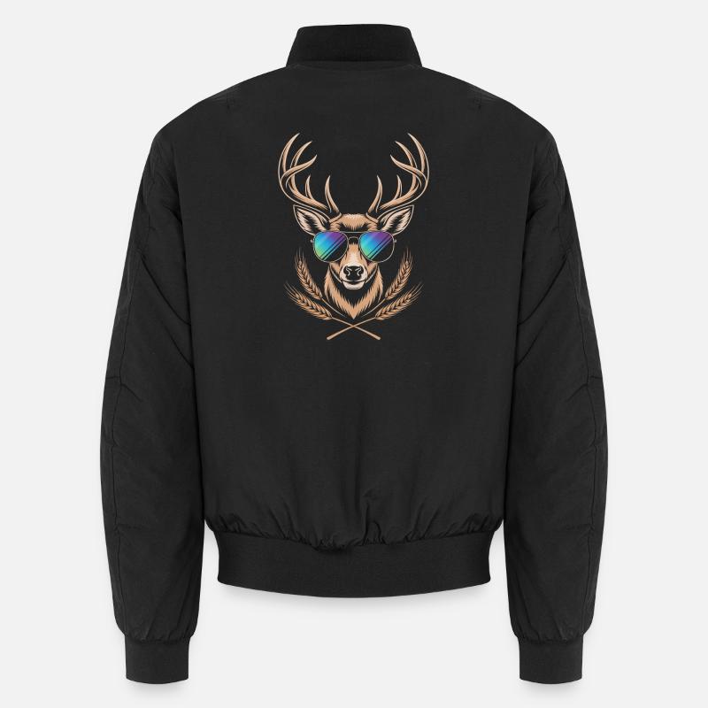 Deer with antlers Unisex Bomber Jacket