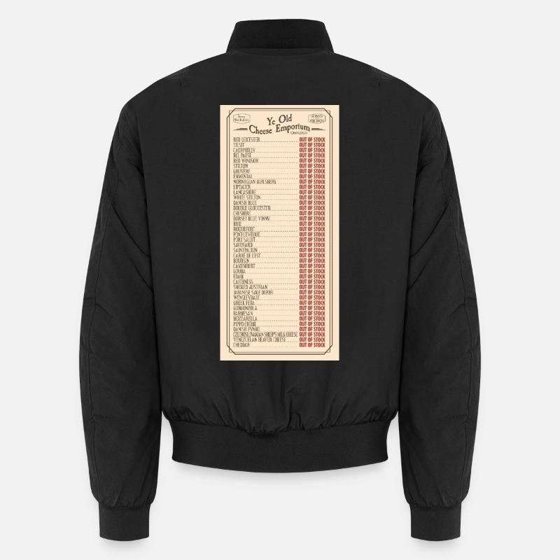 Ye Olde Cheese Emporium Sketch Unisex Bomber Jacket