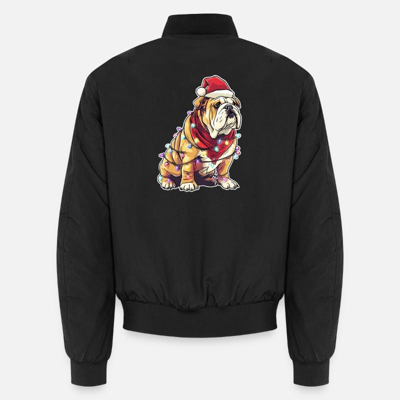 Bouledogue anglais de Noël Bomber unisexe