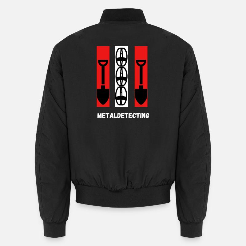 Metaldetecting - Unisex Bomberjacke - Schwarz