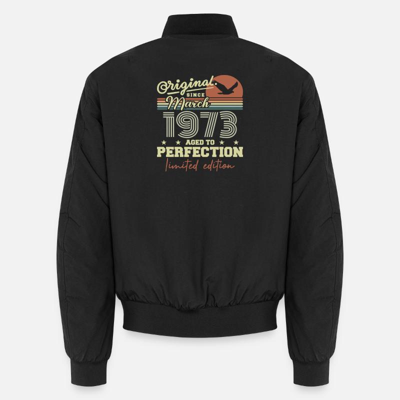 Geburtstag März 1973 Unisex Bomberjacke