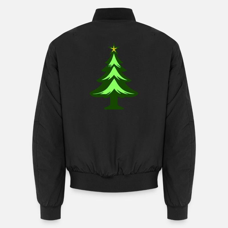 Simple graphique de sapin de Noël Bomber unisexe
