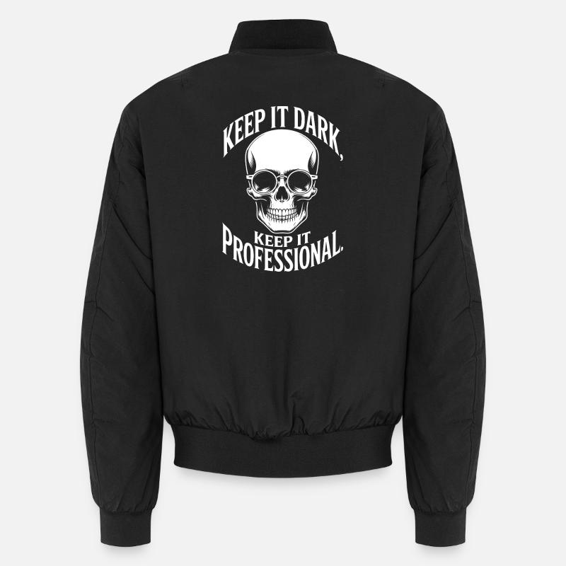 Dark Skull Pro: Bleiben Sie professionell Unisex Bomberjacke