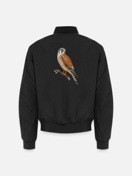Vintage Kestrel - Unisex Bomberjacke - Schwarz