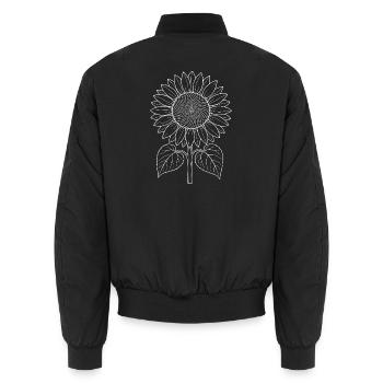 tournesol - Bomber unisexe - noir - Dos - AI Model Male 185 light (185cm)