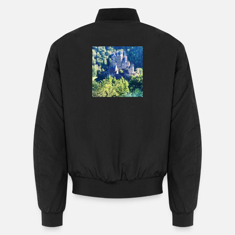 Château forestier à la campagne Bomber unisexe