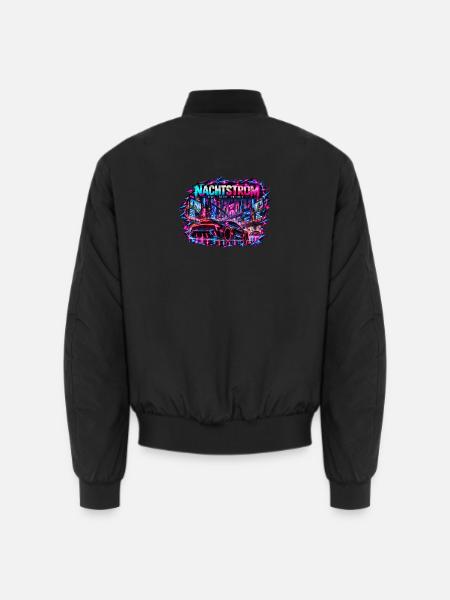 Nachtstrom Neonrenner Stadt - Unisex Bomberjacke - Schwarz