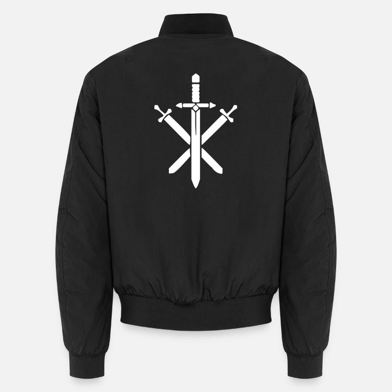Schwerter - Unisex Bomberjacke - Schwarz