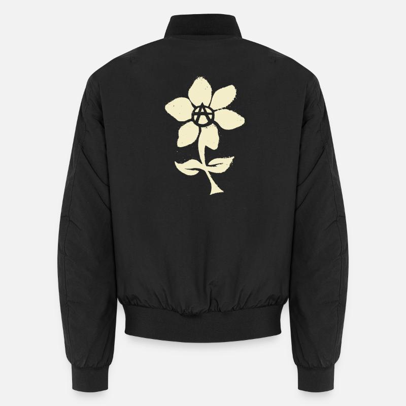 fleur anarchiste Bomber unisexe