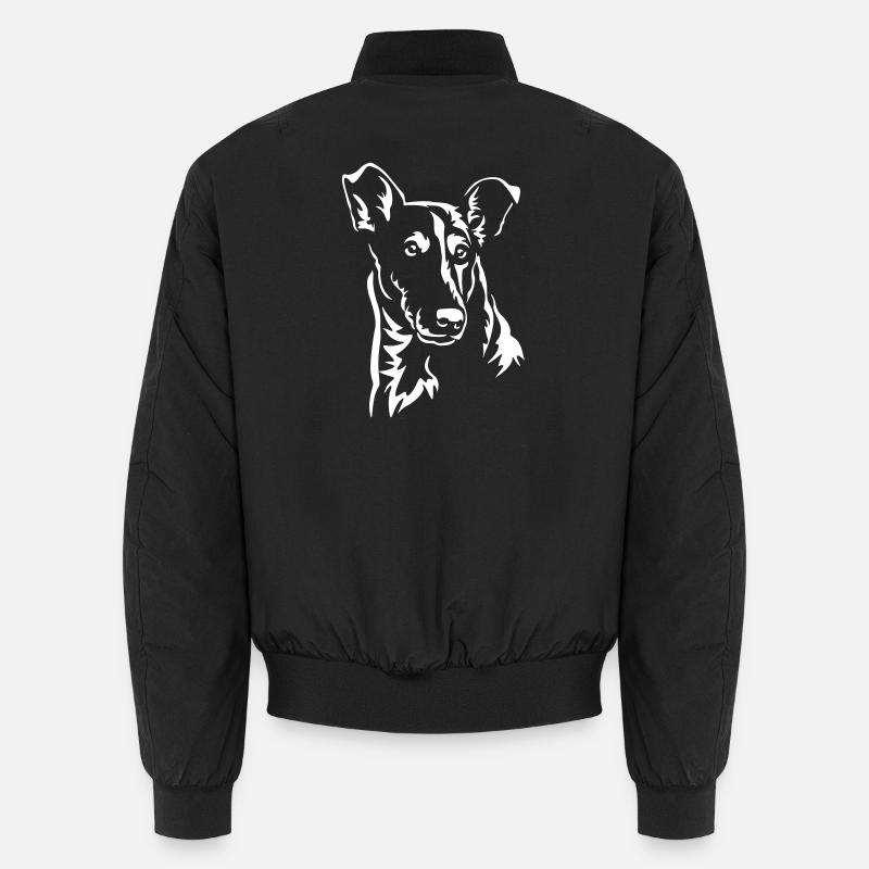 Collie Head "Black Edition" Unisex Bomber Jacket