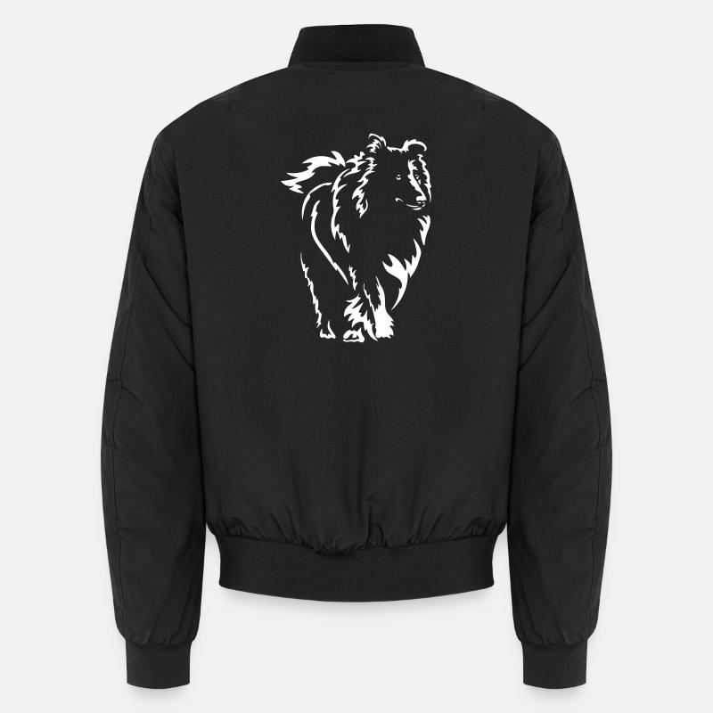 Collie "Black Edition" - Unisex Bomberjacke - Schwarz