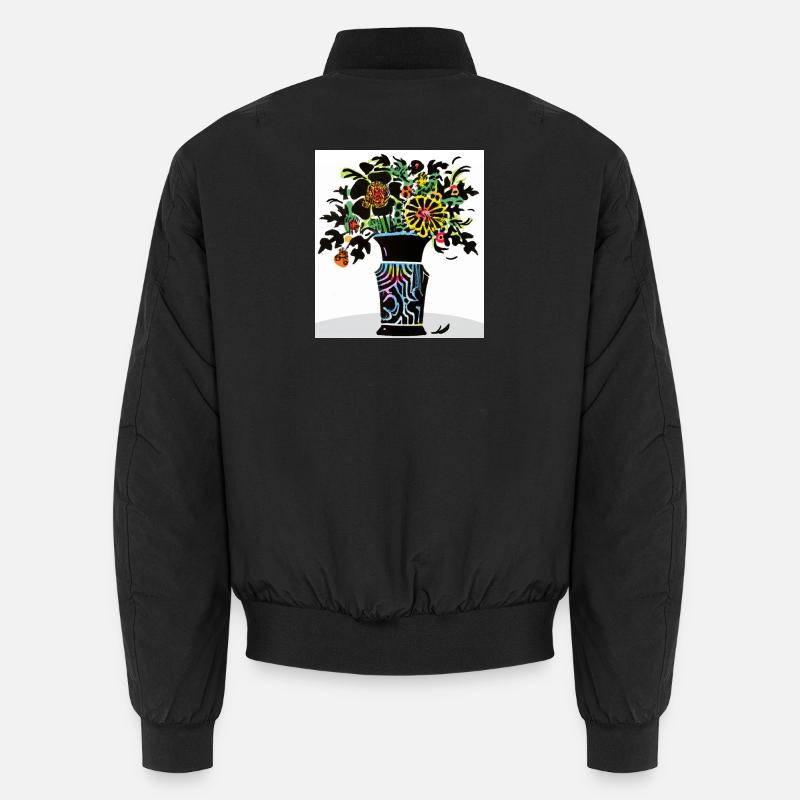 bunter Blumenstrauß Unisex Bomberjacke