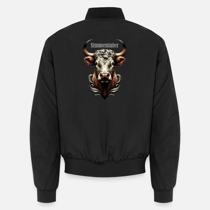 Simmentaler - Unisex Bomberjacke - Schwarz