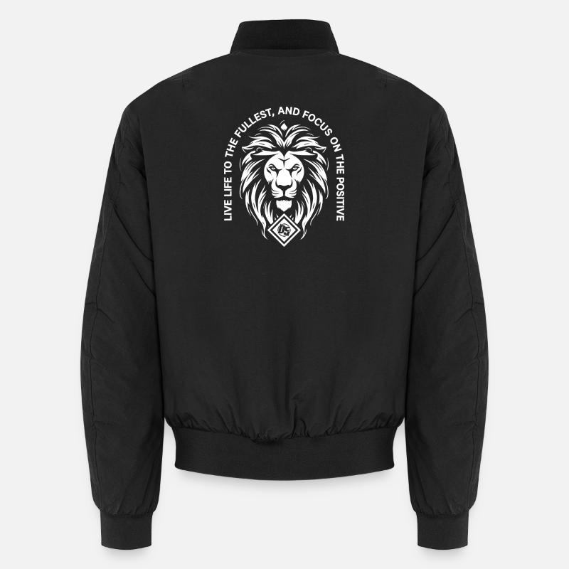 Lion Focus Positivité - Bomber unisexe - noir