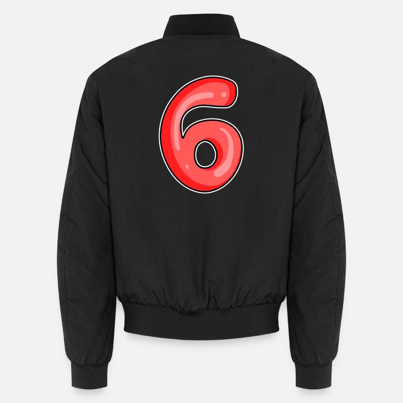 Number 6 Number Unisex Bomber Jacket