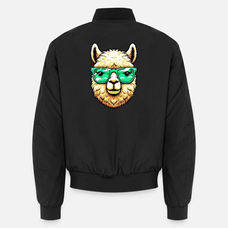 Alpaka - Unisex Bomberjacke - Schwarz