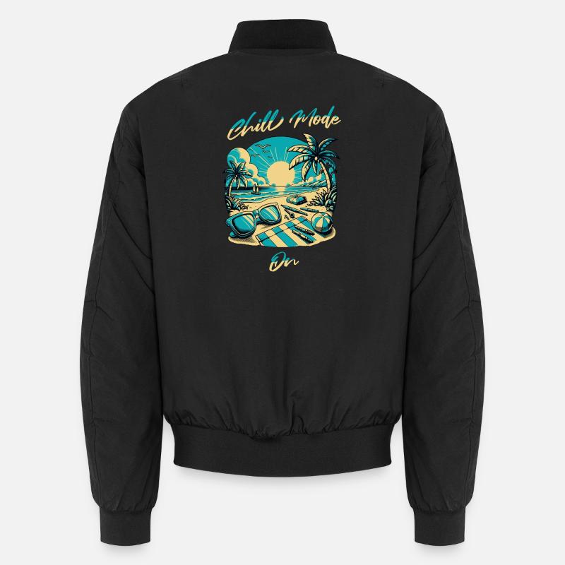 Strandsonne Chill Mode Design Unisex Bomberjacke