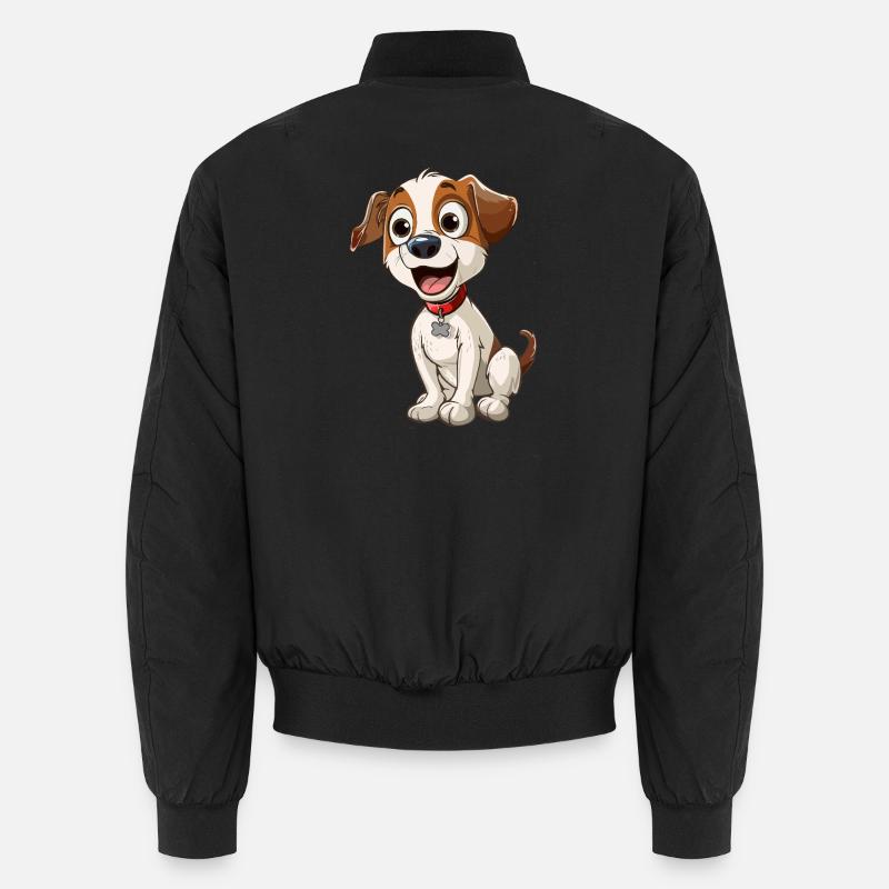 Chien animé chiot joyeux Bomber unisexe