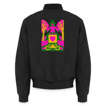Wicca Cult - Unisex Bomberjacke - Schwarz - Hinten - AI Model Male 185 light (185cm)