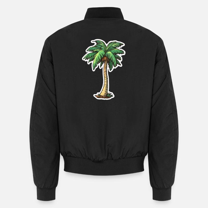Palmier - Bomber unisexe - noir