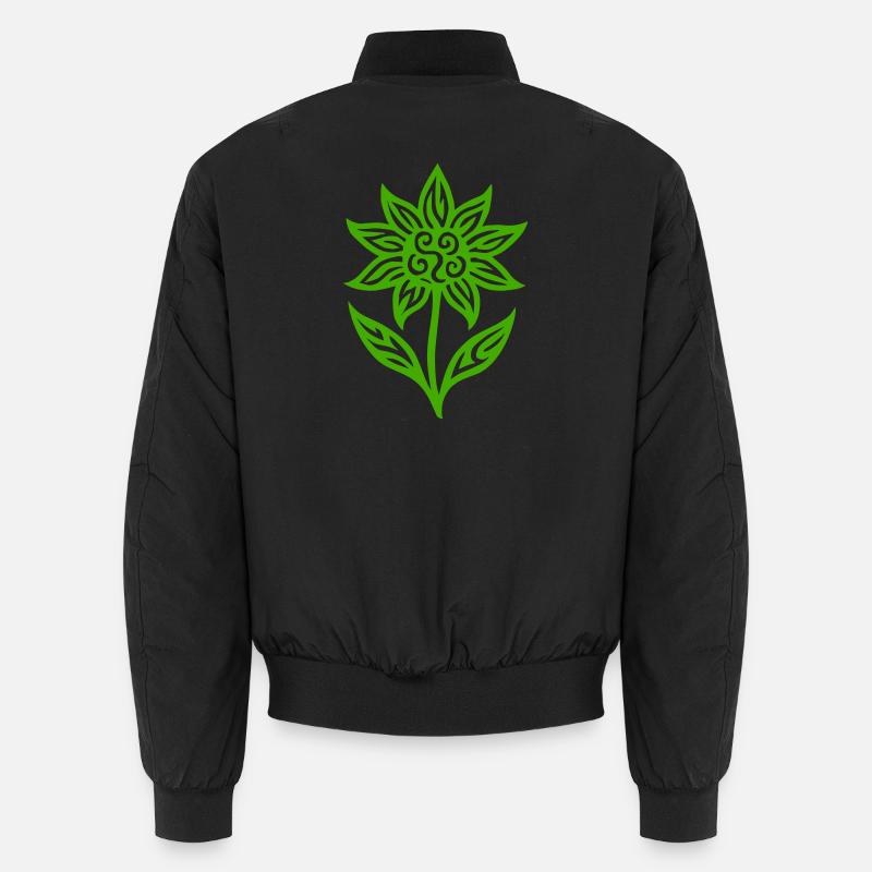 Kreative Blume mit Tribalmuster - Farbe variabel Unisex Bomberjacke