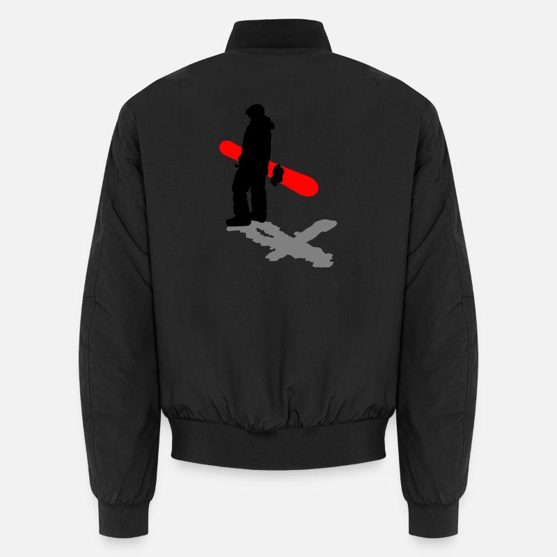 Snowboard - Unisex Bomber Jacket - black