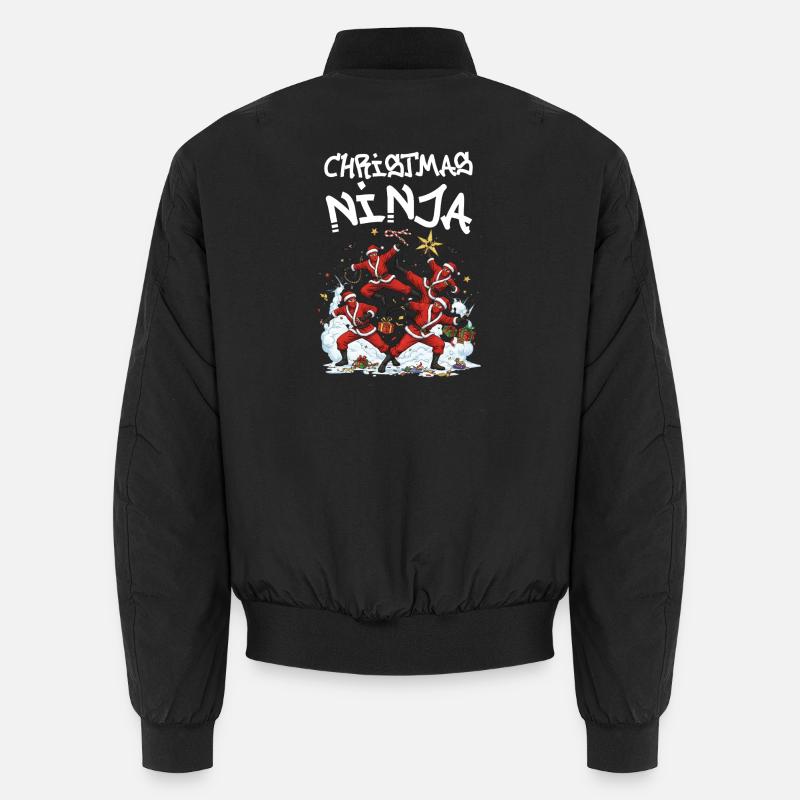 Ninja de Noël - Bomber unisexe - noir