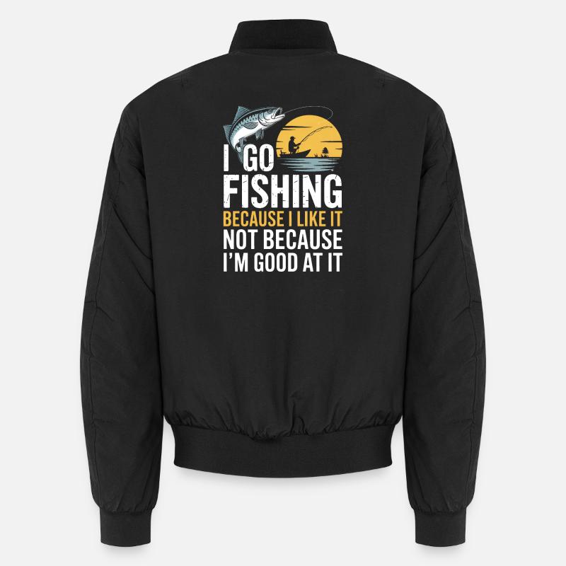 Citation de Je vais pêcher au coucher de soleil Tee Bomber unisexe